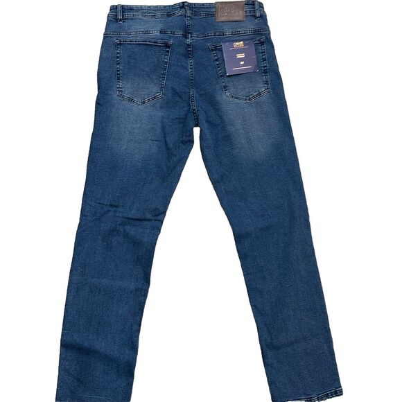 NWT Cavalli Class Denim Jeans Regular Straight Distressed Cotton Men’s Size W36 - Picture 3 of 12